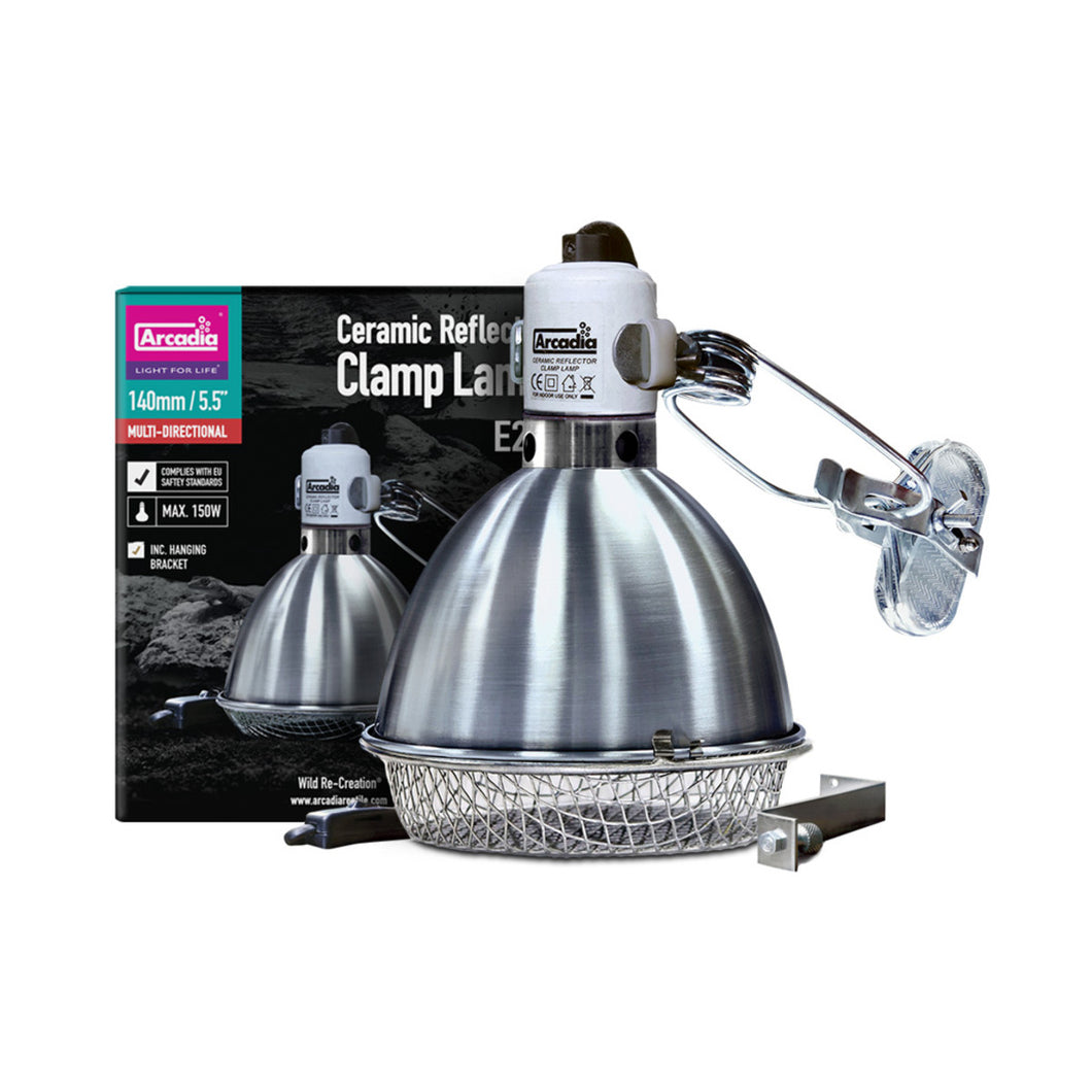 Arcadia Ceramic Reflector Clamp Lamp (E37) - Littlehampton Exotics 