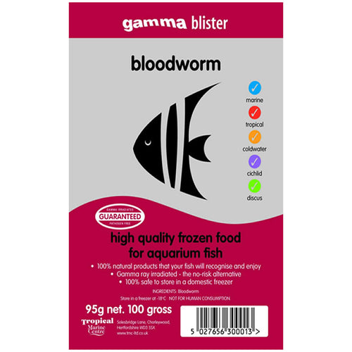 Gamma Blister Bloodworm, 95g - Littlehampton Exotics 