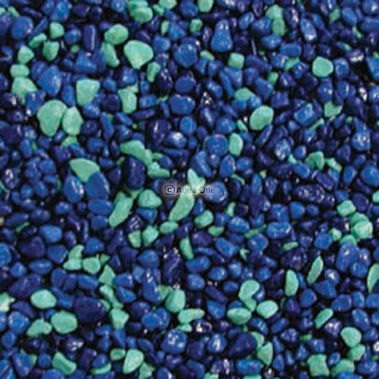Aqua One Blue & Aqua Gravel 2kg - Littlehampton Exotics 