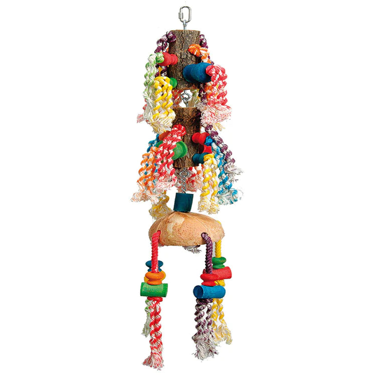 Rainbow Twirl Parrot Toy - Littlehampton Exotics 