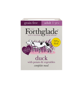 Forthglade Complete Grain Free Adult Trays - Duck with Potato & Veg 395 - Littlehampton Exotics 
