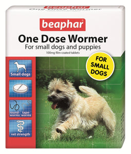 Beaphar One Dose Wormer Small Dog & Puppy 3 Tab - Littlehampton Exotics 