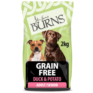 Burns 'Free From' Grain Free Adult - Duck & Potato 2kg - Littlehampton Exotics 