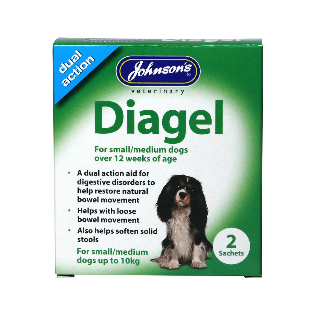 Johnson's Diagel Small/Medium Dog 2 Sachet - Littlehampton Exotics 