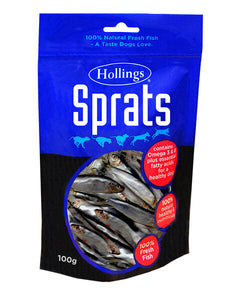 Hollings Sprats 100g - Littlehampton Exotics 