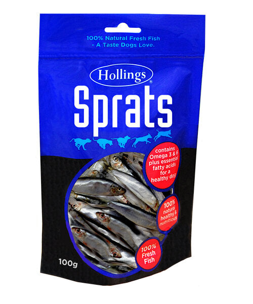 Hollings Sprats 100g - Littlehampton Exotics 