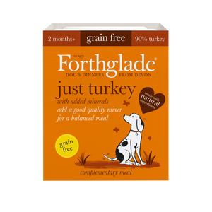 Forthglade Adult Dog Tray Just Turkey 395g - Littlehampton Exotics 