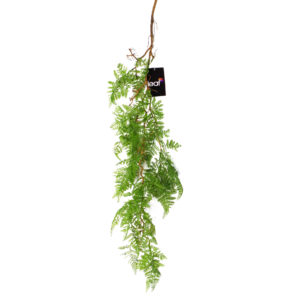 Artificial Hanging Maidenhair Fern Plant Dark Green 100cm - Littlehampton Exotics 