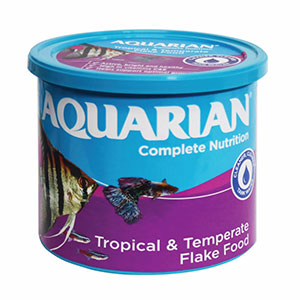 Aquarian Tropical & Temperate Flake Food - Littlehampton Exotics 
