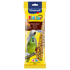 Vitakraft Parrot Kracker 2 Pack - Honey & Anise - Littlehampton Exotics 