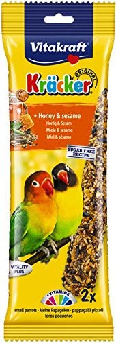 Vitakraft Lovebirds Kracker 2 Pack - Honey & Sesame - Littlehampton Exotics 