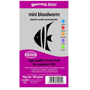 Gamma Blister MINI Bloodworm, 95g - Littlehampton Exotics 