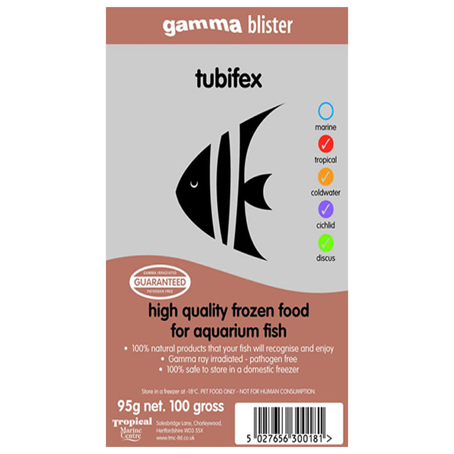 Gamma Blister Tubifex 95g - Littlehampton Exotics 
