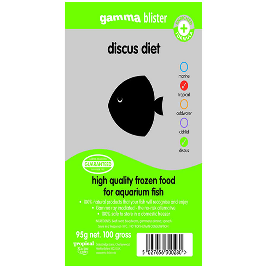 Gamma Blister Discus Diet 95g - Littlehampton Exotics 