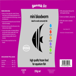 Gamma SLICE Mini Bloodworm, 250g - Littlehampton Exotics 