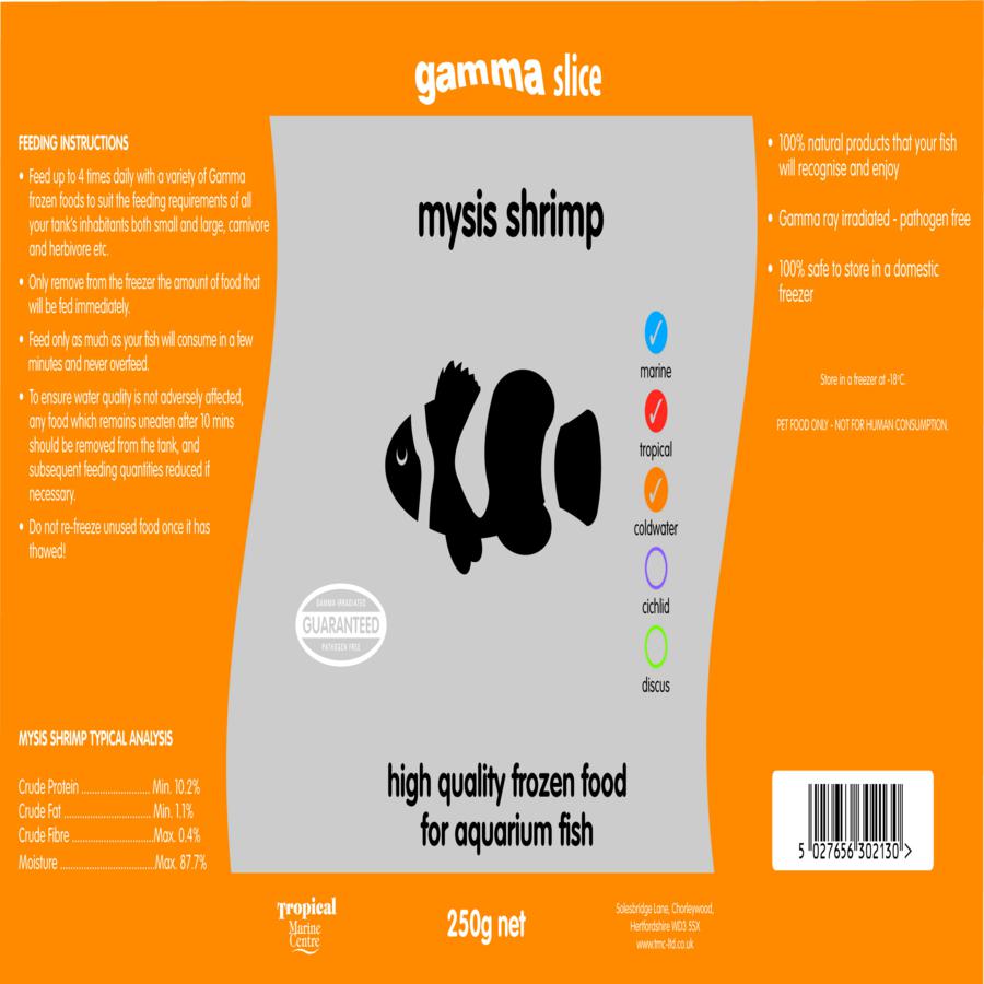Gamma SLICE Mysis Shrimp , 250g - Littlehampton Exotics 