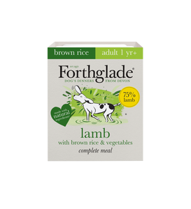Forthglade Complete Adult Dog Tray Lamb Brown Rice & Veg 395g - Littlehampton Exotics 