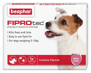 Beaphar FIPROtec Small Dog Flea Drops - 1 Tube - Littlehampton Exotics 