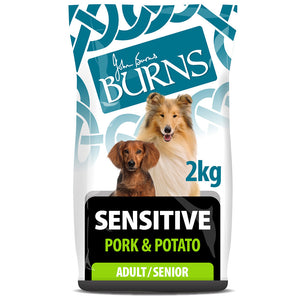 Burns Adult Dog Sensitive Pork & Potato 2kg - Littlehampton Exotics 
