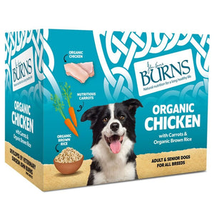 Burns Penlan Tray Adult Dog - Single - Organic Chicken 395g - Littlehampton Exotics 